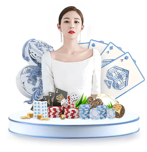 Trò chơi Blackjack với các lá bài trên bàn